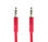 CÃ¢ble Jack 3.5 mm Audio - 1 m - Rouge - 1