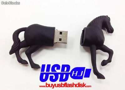 Caballo negro del nuevo modelo de 8 GB usb Flash Memory regalos personalizados - Foto 3