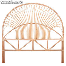 Cabeceiro para cama de bambú e vime