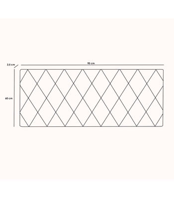 Cabecero juvenil Melania tapizado marrón, 90cm(ancho) 60cm(alto) 3.5cm(fondo) - Foto 4