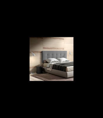 Cabecero Mila para colchón de 150 tapizado en gris, 160cm(ancho) 60cm(alto) - Foto 3