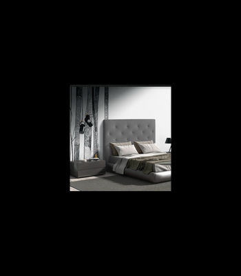 Cabecero Nadia para colchón de 135/140cm tapizado gris, 150cm(ancho) 120cm(alto) - Foto 3