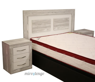 Cabezal cabecero de cama de matrimonio color artic y blanco de dormitorio. 165cm - Foto 2