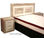 Cabezal cabecero de cama de matrimonio color vintage y blanco dormitorio. 165cm - Foto 2