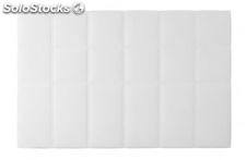 Cabezal tapizado polipiel. : Colores - Blanco, Medidas - 155cm