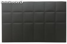 Cabezal tapizado polipiel. : Colores - Negro, Medidas - 100cm