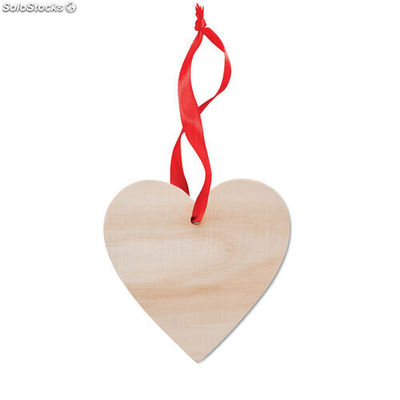 Cabide em forma de coração madeira MIMO9376-40