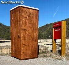 Cabina wc de madera quimico o compostaje