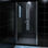 Cabine de chuveiro, porta de vidro, 100 cm - 1