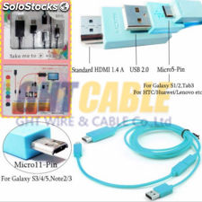 Cable adaptador mhl micro usb a hdmi - Foto 3
