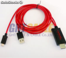 Cable adaptador mhl micro usb a hdmi