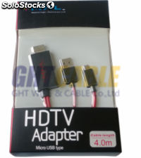 Cable adaptador mhl micro usb a hdmi - Foto 2