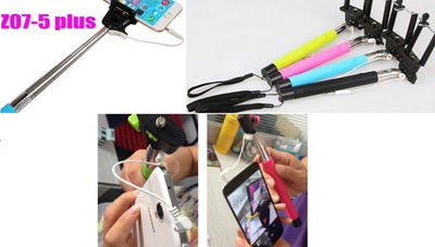 cable Autofoto palo wired selfie stick monopod z075p