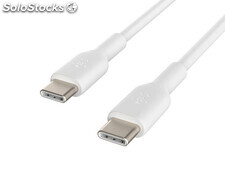 Cable belkin CAB003BT1MWH usb-c a usb-c boost charge longitud 1 m color blanco