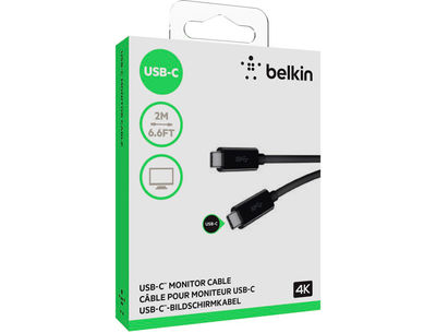 Cable belkin f2cu049bt2m usb-c a usb-c video 4k max. 100w certificacion usb-if - Foto 2
