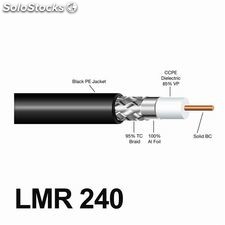 Cable Coaxial LMR240 baja atenuacion 1m corte
