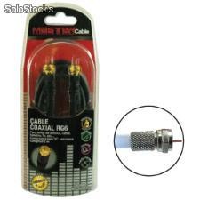 Cable coaxial rg6 tipo f