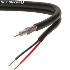 Cable coaxial SYV-75-3+2 hilos de alimentación