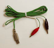 Cable con Pinzas Tipo Cocodrilo 3,5 cm: Compatible con Electroestimulador