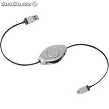 Cable de carga lightning plata para dispositivos Apple