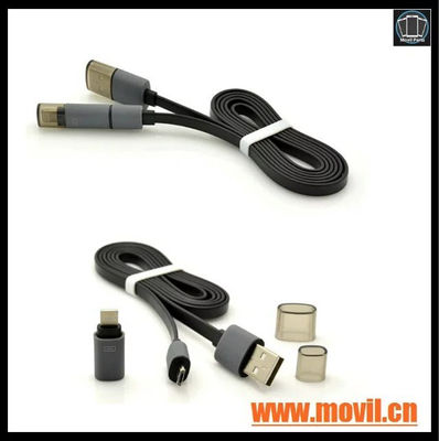 Cable de datos micro del USB metal nylon Colorido para iPhone 5 5s 6 s Plus - Foto 4