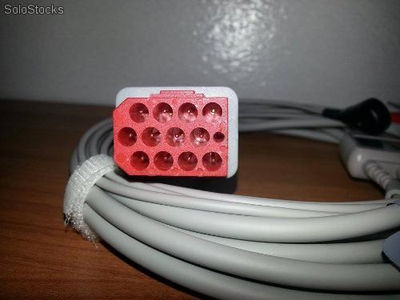 Cable de ecg genérico compatible con Bionet bm5 - Foto 2