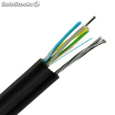Cable de fibra óptica GYTC8S de 24 núcleos para exteriores, cable blindado figur