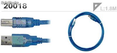 Cable de Impresora USB 2.0 1.8M QooPro