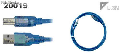 Cable de Impresora USB 2.0 3M QooPro