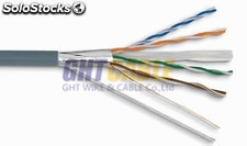 Cable de Red ftp CAT6 cobre sólido bobina de 305Mts