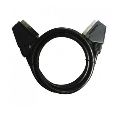 Cable Euroconector 2 Machos/21 pin 1,5m Negro 7hSevenOn Elec