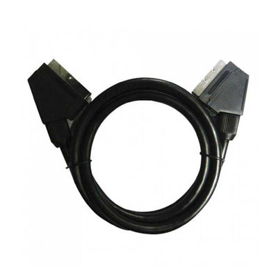Cable Euroconector 2 Machos/21 pin 1m Negro 7hSevenOn Elec