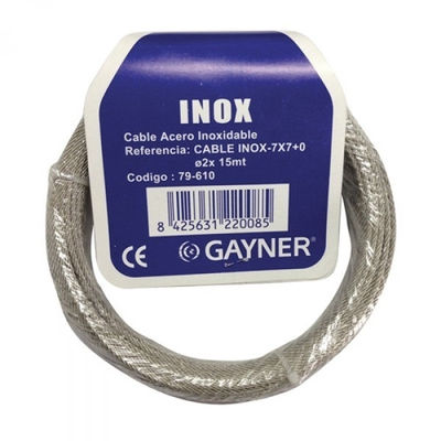 Cable inox-7x7+0 2x100 Cable inoxidable gayner 79-616 - Foto 2