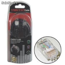 Cable lan con conectores rj45