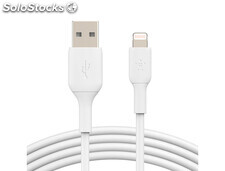 Cable lightning belkin CAA001BT2MWH a usb-a boost charge longitud 2 m color