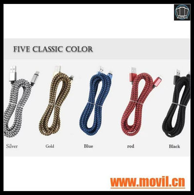Cable Micro USB con Metal Shell Cable cargador para iPhone 5 5S 6 6S Plus - Foto 3