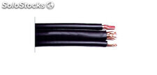 Cable profesional OFC paralelo de 1 conductor de vídeo de 6 mm y 2 de audio de 4
