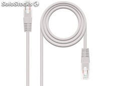 Cable red nanocable latiguillo RJ45 categoria 5E utp AWG24 color gris longitud 2