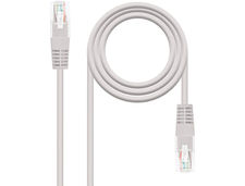 Cable red nanocable latiguillo RJ45 categoria 5E utp AWG24 color gris longitud