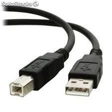 Cable USB 2.0 para impresora A/M-B/M 0.3M negro