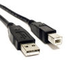Cable USB negro para impresora de 2 metros de longitud