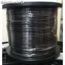 Cable utp p/exteriores cat 5 ecolor negro cal. 24 300 mts
