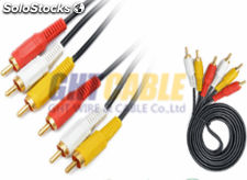 cables 3 x rca macho - 3 x rca macho