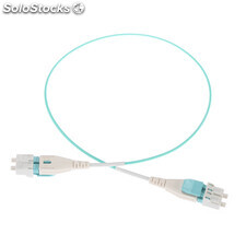 Cables puente de fibra Uni-boot lc upc -lc upc OM3 Aqua