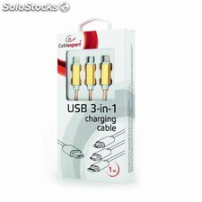 CableXpert 3-in-1 usb-Ladekabel 1m cc-USB2-AM31-1M-g