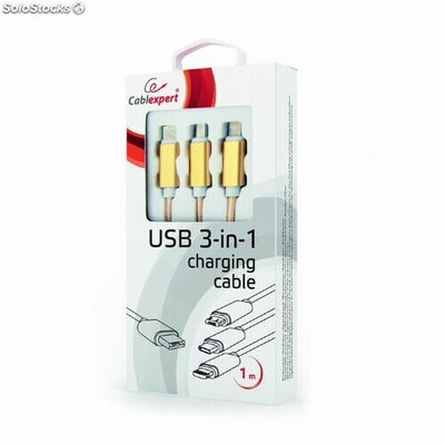 CableXpert 3-in-1 usb-Ladekabel 1m cc-USB2-AM31-1M-g