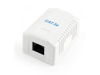 CableXpert Abgeschirmte CAT5E Aufputz-Dose mit 1 Anschluss NCAC-1U5E-01