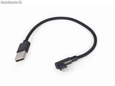 CableXpert Angled 8-pin usb charging &amp; data cable 0.2 m - cc-USB2-amlml-0.2M