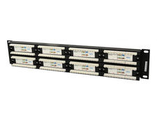 CableXpert Cat.6 48 port patch panel with rear cable manag. NPP-C648CM-001