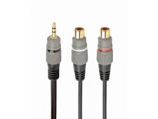CableXpert Cinch (m) bis 2x Cinch (f) Verteilerkabel 0,2 m ccap-RCAM2F-0.2M